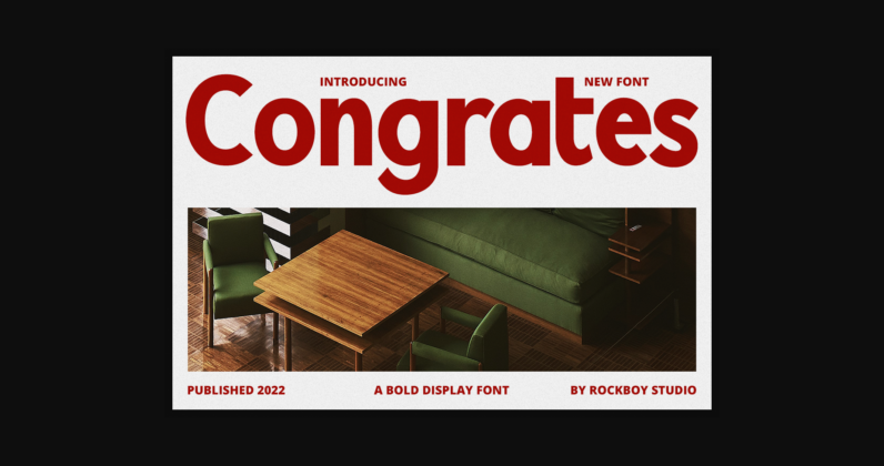 Congrates Font Poster 3