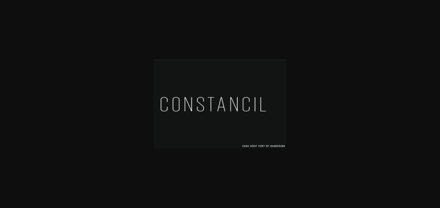 Constancil Font Poster 3