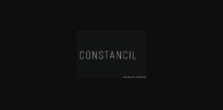 Constancil Font Poster 1