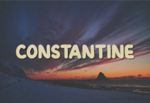 Constantine Font Poster 1