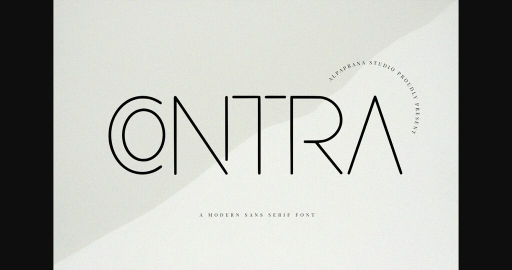 Contra Font Poster 1