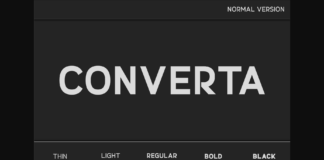 Converta Font Poster 1