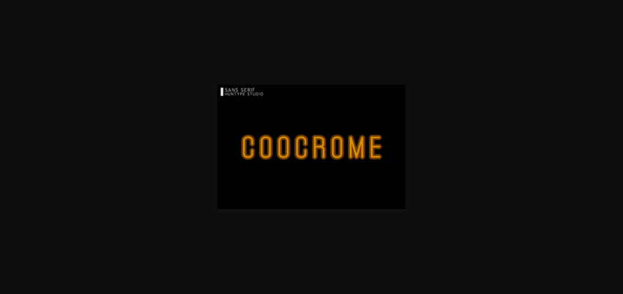 Coocrome Font Poster 3