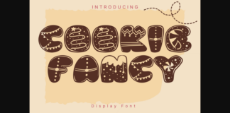 Cookie Fancy Font Poster 1