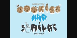 Cookies and Milk Font Poster 1