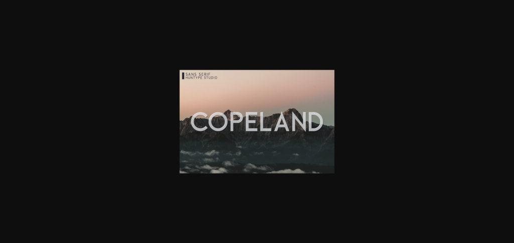 Copeland Font Poster 1