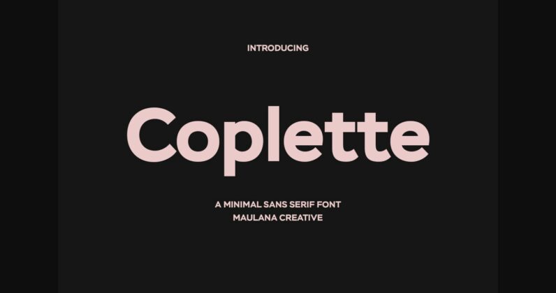 Coplette Font Poster 3