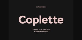 Coplette Font Poster 1