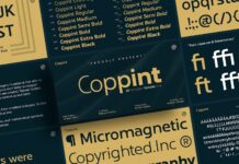 Coppint Font Poster 1