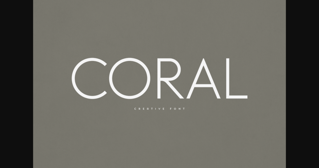 Coral Font Poster 3