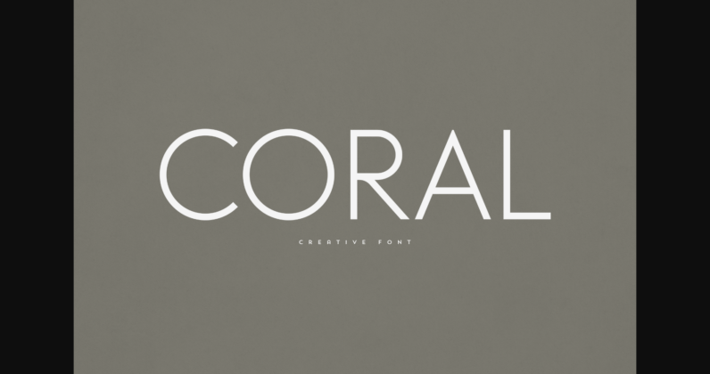 Coral Font Poster 1