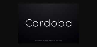 Cordoba Font Poster 1