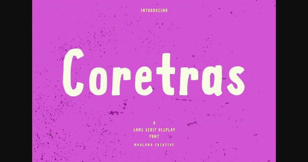 Coretras Font Poster 1