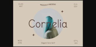 Cornelia Font Poster 1