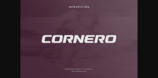 Cornero Font Poster 1