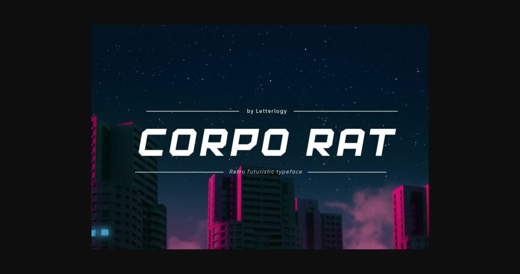 Corpo Rat Font Poster 3