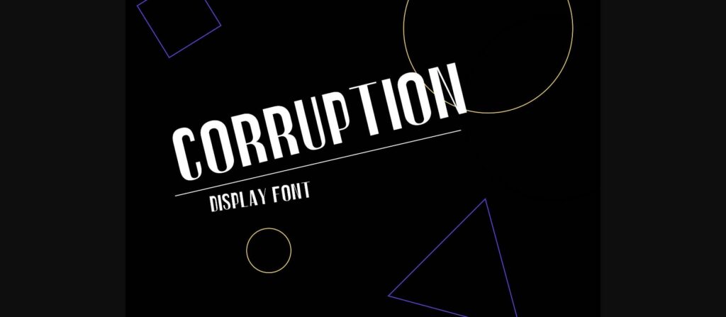 Corruption Font Poster 3