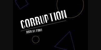 Corruption Font Poster 1