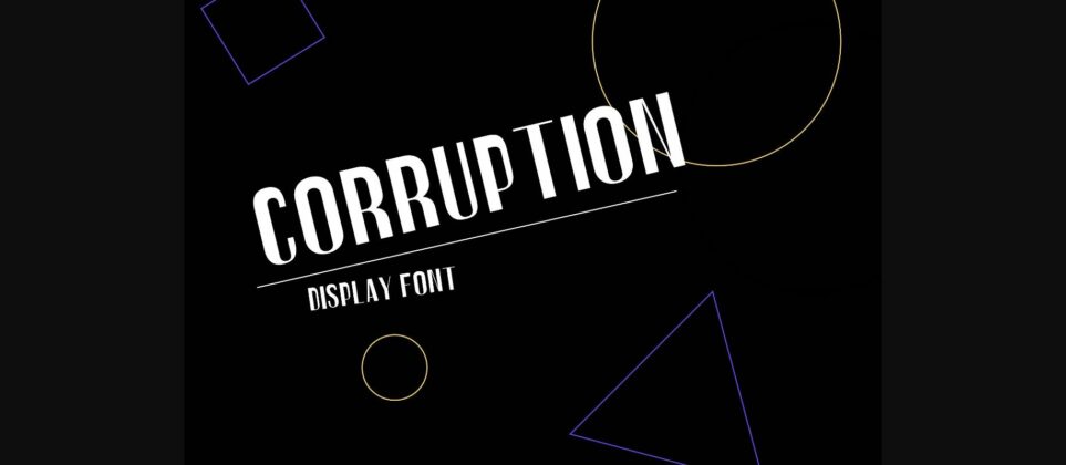 Corruption Font Poster 1