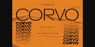 Corvo Font Poster 1