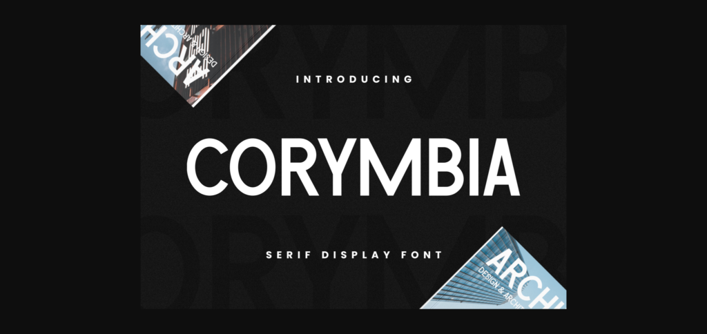 Corymbia Font Poster 3