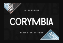 Corymbia Font Poster 1