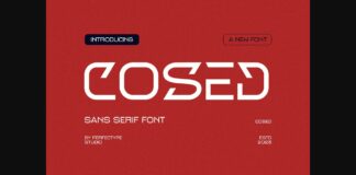 Cosed Font Poster 1