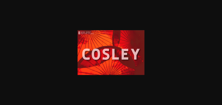 Cosley Font Poster 1