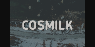 Cosmilk Font Poster 1