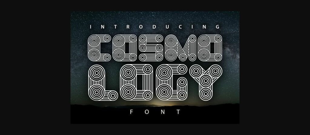 Cosmology Font Poster 3