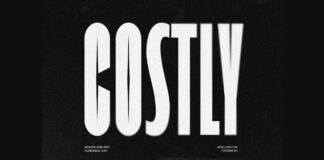 Costly Font Poster 1