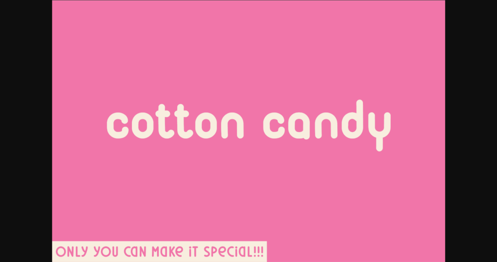 Cotton Candy Font Poster 3