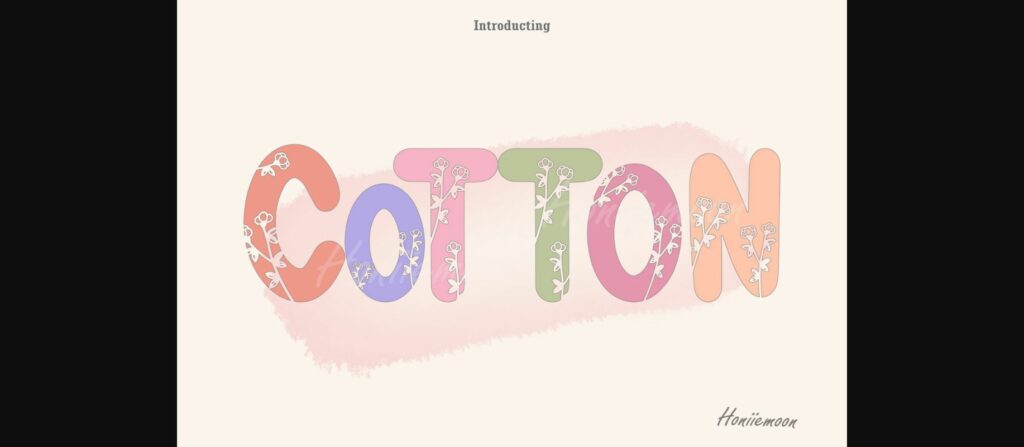 Cotton Font Poster 3