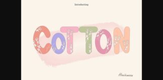 Cotton Font Poster 1