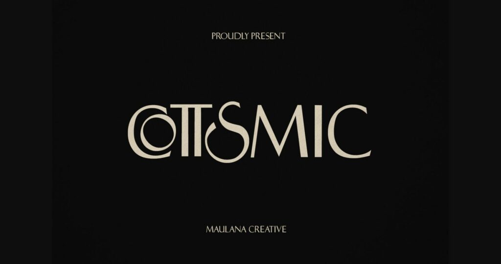 Cottsmic Font Poster 1