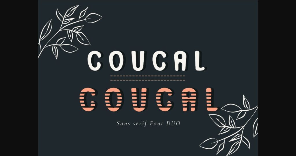 Coucal Font Poster 1