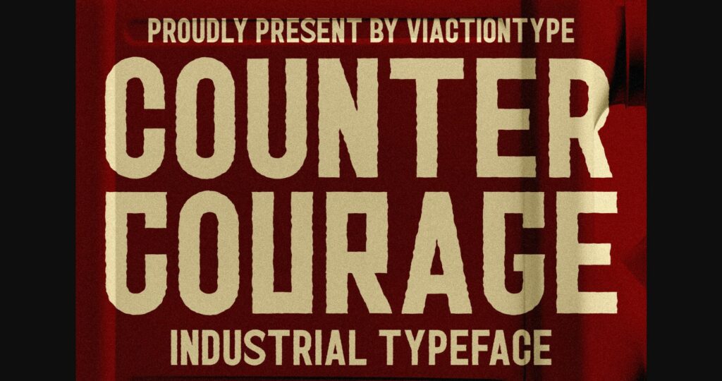 Counter Courage Font Poster 1