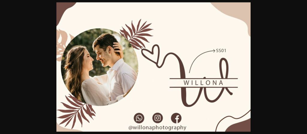 Couple Monogram Font Poster 2