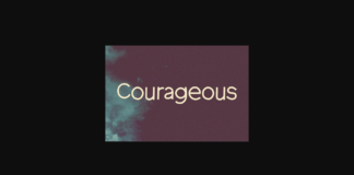 Courageous Font Poster 1