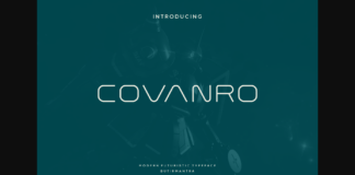 Covanro Font Poster 1