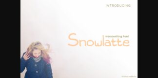 Snowlatte Font Poster 1