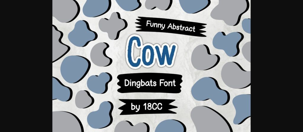 Cow Font Poster 3