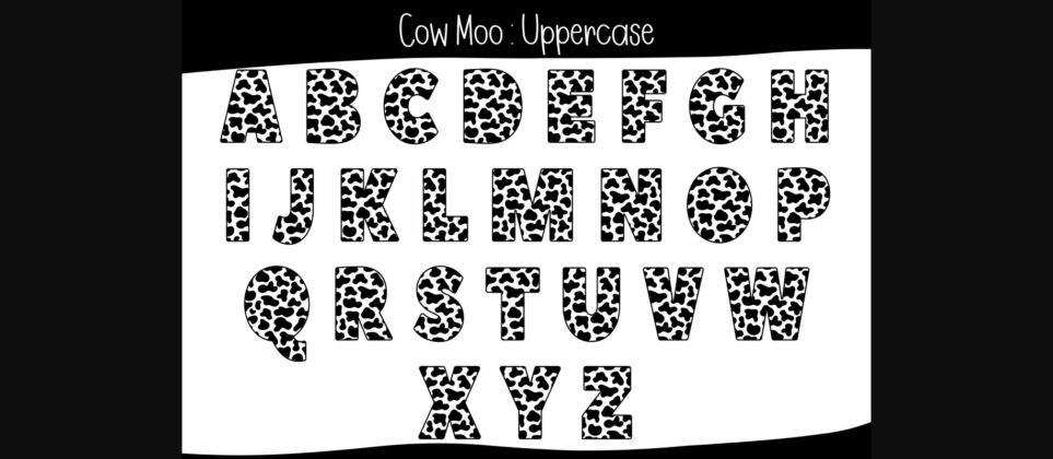 Cow Moo Font Poster 5