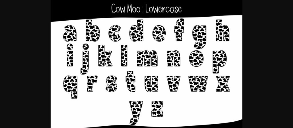 Cow Moo Font Poster 6