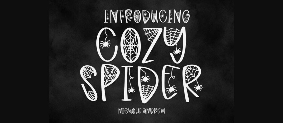 Cozy Spider Font Poster 3