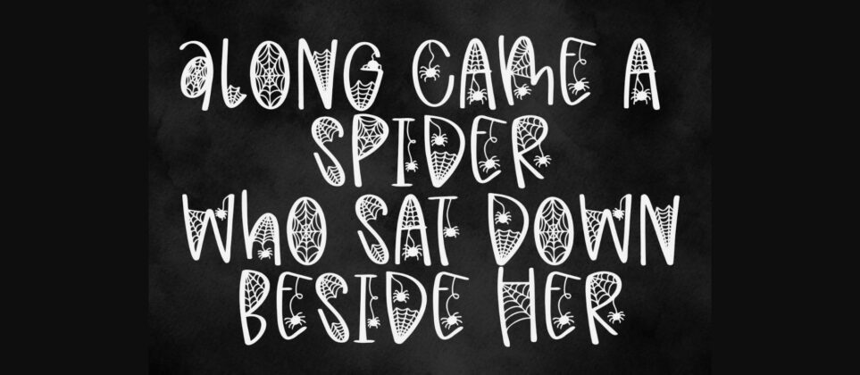 Cozy Spider Font Poster 4