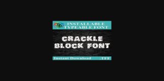 Crackle Block Font Poster 1