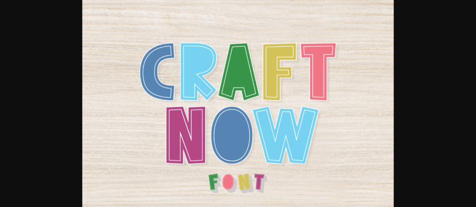 Craft Now Font Poster 3
