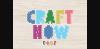 Craft Now Font Poster 1