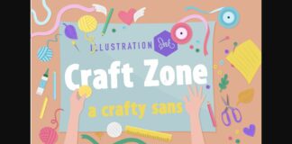 Craft Zone Font Poster 1